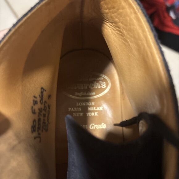 Church's Custom Grade Shoes Men (EU) 41 Brown Suede Lace-Up Chukka Men 8-81/2 - Picture 4 of 5